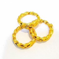 REPLIKA 24krt Crum Light Gold Plated Wedding Ring 8 grams Premium Gold Replica Women's Ring