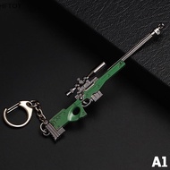 [HFTOY] PUBG Keychain Playerunknowns Battlegrounds Keychain M24 AWM M4A1 AKM Keyring Key Chain Ring 