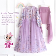 Lebaran terbaru 2025 (COD) Atasia teen kids ORI gamis dress anak usia 10-15th//gamis anak// mika max