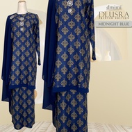DMIMI Baju Kurung Moden DLUSRA | Kurung Printed Moden Labuh | High Quality Dobby Silk Chiffon | Smal