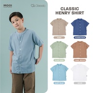 KEMEJA Mooi Boys' Classic Henry Shirt