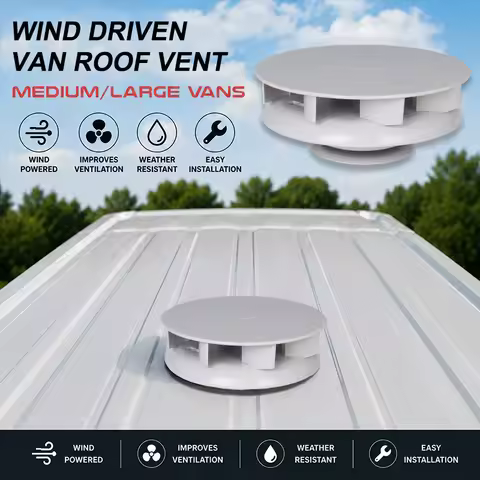 Wind Driven Van Roof Vent Rotating Camper Vehicle 4x4 Air Rotary Spinning Fan Wind Powered Dog Pet H