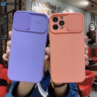 Casing For iPhone 12 Pro Max 12Mini 11 Pro Max 11Pro 12Pro Matte Candy Color Slide Camera Lens Protector Soft Silicone Shockproof Case Cover