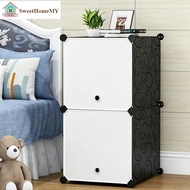 Ready Stock~ SweetHomeMY DIY 2 Cube Storage Cabinet Bedside Table Storage Box