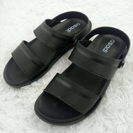 HSL Asadi 80378 Men Striped Rubber Hiking Sandal Shoes Adjustable Strap Size 40 - 45 Color Black Kas
