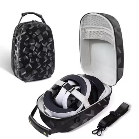 Case for PS/Meta Quest 3, 3D Design Hard Shell Carrying Case Compatible with PS VR2/Oculus/Meta Ques