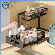 Kitchen cabinet organizer under sink storage organizer Pull out drawer basket organizer