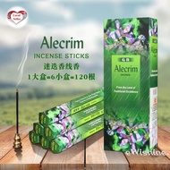 Local Seller - 1 Box of Alecrim Indian Incense Sticks (6 packets = 120 sticks)