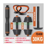 SellinCost Set Futuristic FED Dumbbell Kettlebell Set 10KG / 15KG / 20KG / 30KG / 40KG Allin1 Adjust