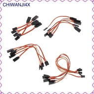 [chiwanji4x] 5pcs Male to Female Servo Extension   Cable 3 Pin Futaba JR Connector 50mm