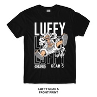 Luffy Gear 5 | One Piece Series T-Shirt (Singapore 3-5 Days Delivery) Front Back Print Crafter Tee A