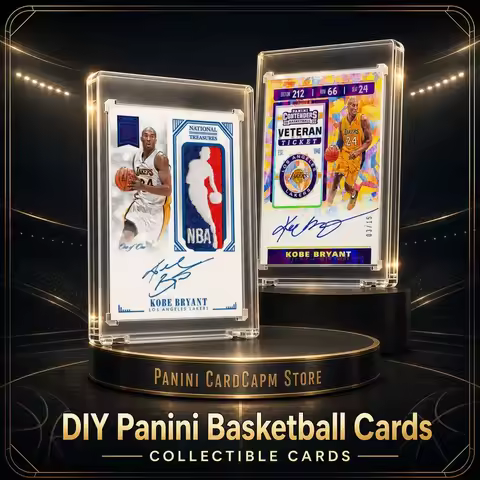DIY Panini NBA Basketball Cards Kobe Curry Wembanyama James Custom Collectible Cards Birthday Gifts 