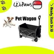 mini pet wagon 5-inch Foldable Outdoor Wagon Trolley Tool truck Camping Cart With Storage Basket pic