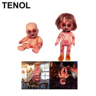 [TENOL] Haunted Doll Halloween Terrifying Doll for Prom Halloween Party Holidays