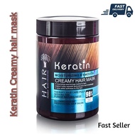 Keratin Moisturizing &amp; Smoothing Creamy Hair Mask Organ Oil SPA Hair Treatment -500ml -