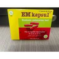 Jamu Em kapsul menstrual pain reliever 12capsules-bundle of 2
