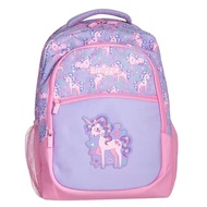 Australia smiggle Pink Unicorn Children's School Bag, smiggle Girls Student Backpack Large Capacity Reduce Burden