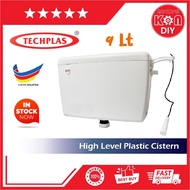TECHPLAS 9 LITER Plastic Cistern High Level | takung air | Kotak Jamban Tandas Kotak | High Level Pl