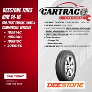 DEESTONE R14-R16 COMMERCIAL TIRES (185R14C, 195R14C, 195R15C, 205R16C)