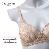 New Arrival ยกทรง แบรนด์ GUY LAROCHE เสริมโครงอ่อน ฟอง Mold push up ดันทรง แต่งลูกไม้ยืด twotone  GB