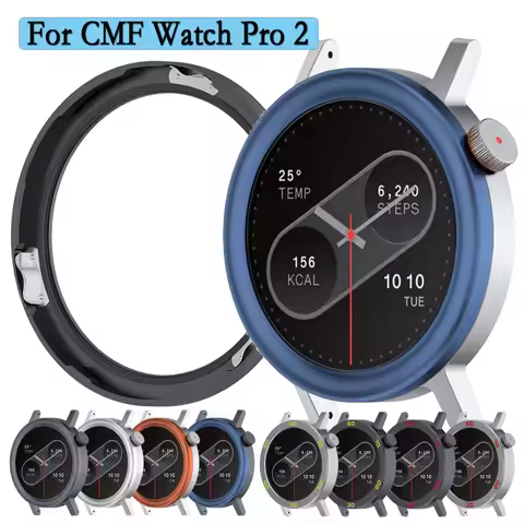 For CMF Watch Pro 2 Metal Bezel Rings Stainless Steel Bezel Protection Watch Case Ring Surface Decor