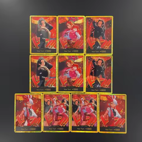 One Piece OPCG English EB03 DON card Heroins Robin Nami Boa Uta Girls Textured Foil Card Anime Colle