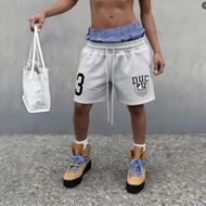 GYMSHARK MH SHORT Men's Quick-Drying Mesh Shorts American Sports Casual Double-Layer Quarter Pants