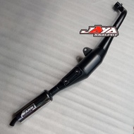EXHAUST FIZ R SS2 FORCE 1 STANDARD RACING SHIELD AHM CHROME SCRATCHING SOUND