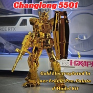 【In Stock】 Changlong 5501 v2.0 RG 1/144 RX-78-2 Gundam Gold Electroplated Inner Frame Pre-Painted Mo