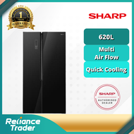 Sharp 620L Side By Side Refrigerator - SJX639GK