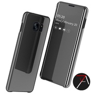 Samsung Galaxy S7Edge S7 Edge Flip Clear View Motif Luxury Cover Smart Mirror Case Casing