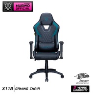 GAMING CHAIR (เก้าอี้เกมมิ่ง) NUBWO X SERIES X118 BLACK/CYAN (สินค้าต้องประกอบก่อนใช้งาน)รับประกัน 2ปี