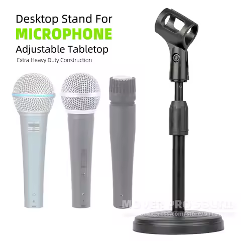 Compatible With Shure SM58 SM57 SM58S Beta 57A 58A SM 58 57 58S Tabletop Microphone Stand Desktop Mo