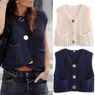 PREMIUM TOP | Vest Women's Knit Outer Vest/ Women's Vest Top Women's Knit Vest