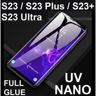 Samsung Galaxy S23 Ultra / S23 Plus / S23+ / S22 UV Nano Liquid Glue 9H HD Full Coverage Tempered Glass Screen Protector