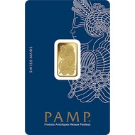 AFZA 5 GRAM PAMP SUISSE LADY FORTUNA VERISCAN 999.9 FINE GOLD BAR 5G