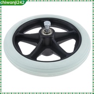 [chiwanji242] 1pc Plastic Heavy Duty Smooth Wheelchair Front Wheel Castor Supplies Grey