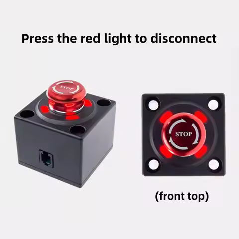 Emergency Stop Switch Crystal Head Racing Simulator Direct Drive Base Quickly Loses Power, For SIMAG