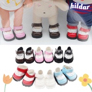 HILDAR Doll Shoes, 20cm Leather Mini Shoes, Mini Replacement Lace Adhesive Shoes Children Toys