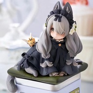Q Version Tea Party Cat Tea Can Cat Figure Humanoid Kitten Raccoon Cat Doll Decoration Model Gift