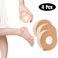 4pcs Set Of Tape Heel Pads (450cm/177.17in Length, 2.5cm/0.98in Width), Suitable For Ballet Shoes, H