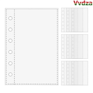 VVDZA Card Protector Sleeves, 6-Ring  A7 Binder Pages, A7 Binder Refill
