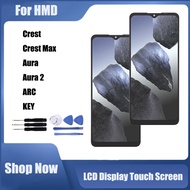 For HMD Aura Aura2 ARC KEY Crest Max LCD Display Touch Screen Replacement
