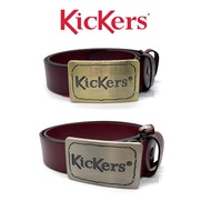 Kickers Original Genuine Cow Leather Signature Buckle Belt / Tali Pinggang Kulit Kepala Tembaga (1KI