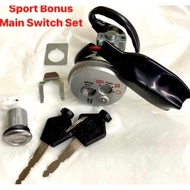 SYM SPORT-BONUS MAIN SWITCH SET SPORT BONUS SR 110 115 KEY SET SUIS KUNCI SET SEAT LOCK KEY handle lock