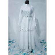 gaun pengantin muslimah gaun pengantin syar'i wedding dress gaun akad