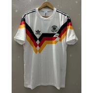 (Embroidered Football Jersey) High Quality Retro Football Jersey Germany 1990 Custom T-Shirt Footbal
