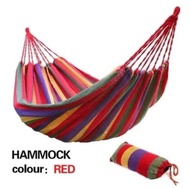 B1c Outdoor Travel Portable Cotton Rope Canvas Hammock Camping With Storage Bag