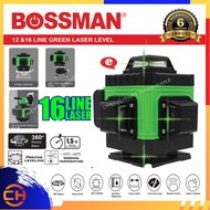 BOSSMAN BGE-012 / BGE-016 GREEN LASER LEVEL / 360° 12 LINE & 16 LINE GREEN LASER LEVEL / LASER LEVEL
