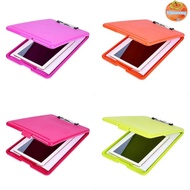 INTOO File Organizer, Plastic Waterproof File Folder with Clipboard, Portable a4 Size Foldable with 